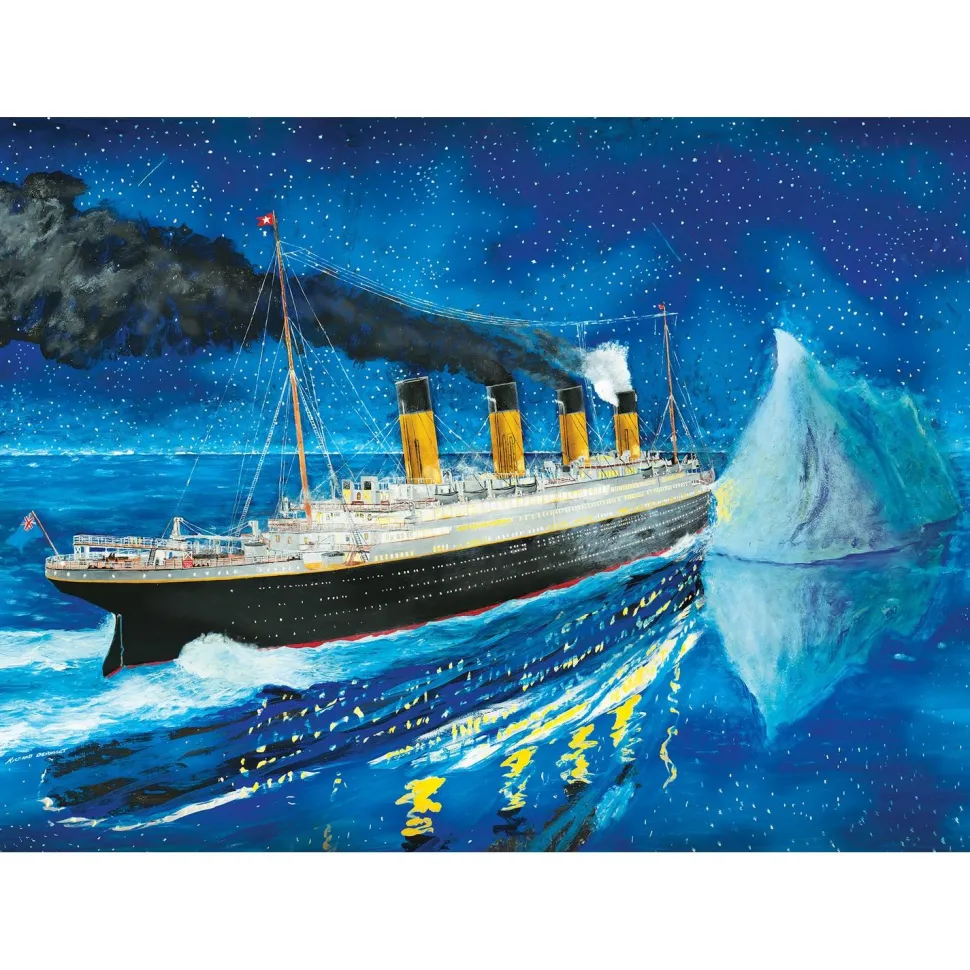 Puzzle 1000 pièces : Titanic - Titanic en mer Iceberg - Master Pieces