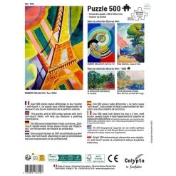 Puzzle 500 pièces : Tour Eiffel - Robert Delaunay - Sentosphère
