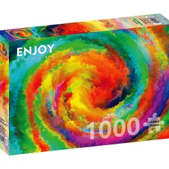 Puzzle 1000 Pièces : Tourbillon Dégradé Coloré - EnjoyPuzzle