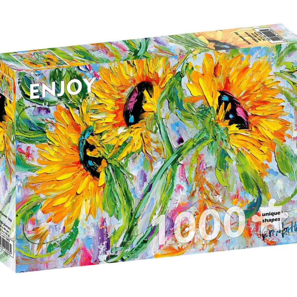 Puzzle 1000 Pièces : Tournesol Joie - EnjoyPuzzle