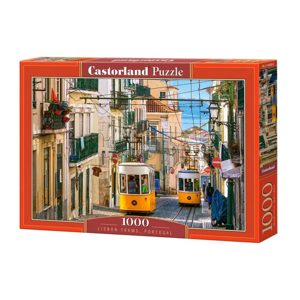Puzzle 1000 pièces : Tramway de Lisbonne, Portugal - Castorland