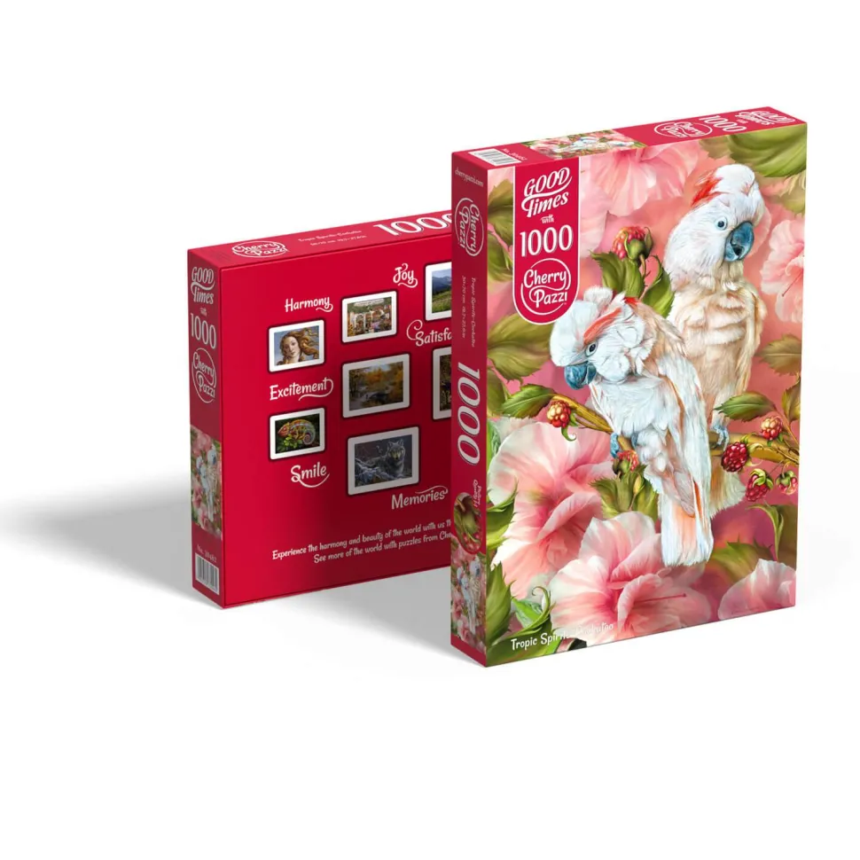 Puzzle 1000 pièces : Tropic Spirits-Cacatoès - CherryPazzi
