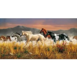 Puzzle 13200 pièces - Troupeau de chevaux - Clementoni