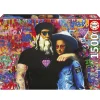 Puzzle 1500 pièces : TV BOY LEO Y LISA - Educa