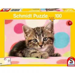 Puzzle 100 pièces : Un adorable chaton - Schmidt