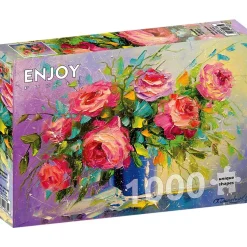 Puzzle 1000 Pièces : Un bouquet de roses - EnjoyPuzzle
