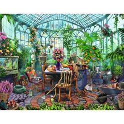 Puzzle 500 pièces - Un matin dans la serre - Ravensburger