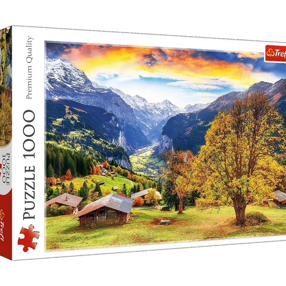 Puzzle 1000 pièces : Un village alpin pittoresque - Trefl