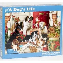 Puzzle 1000 pièces : Une vie de chien - Vermont Christmas Company