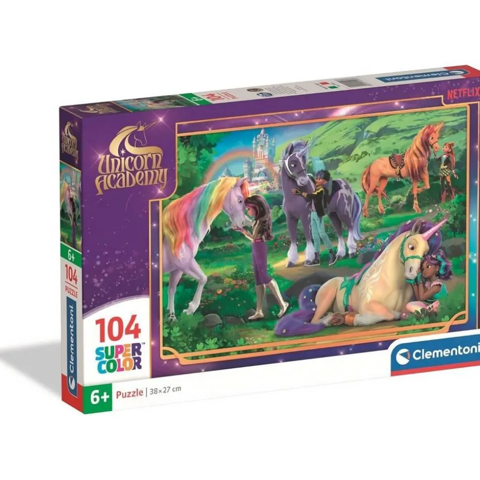 Puzzle 104 pièces : Unicorn Academy - Clementoni