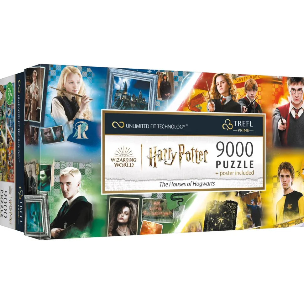 Puzzle 9000 pièces : Unlimited Fit Technology - Harry Potter : Les Maisons de Poudlard - Trefl
