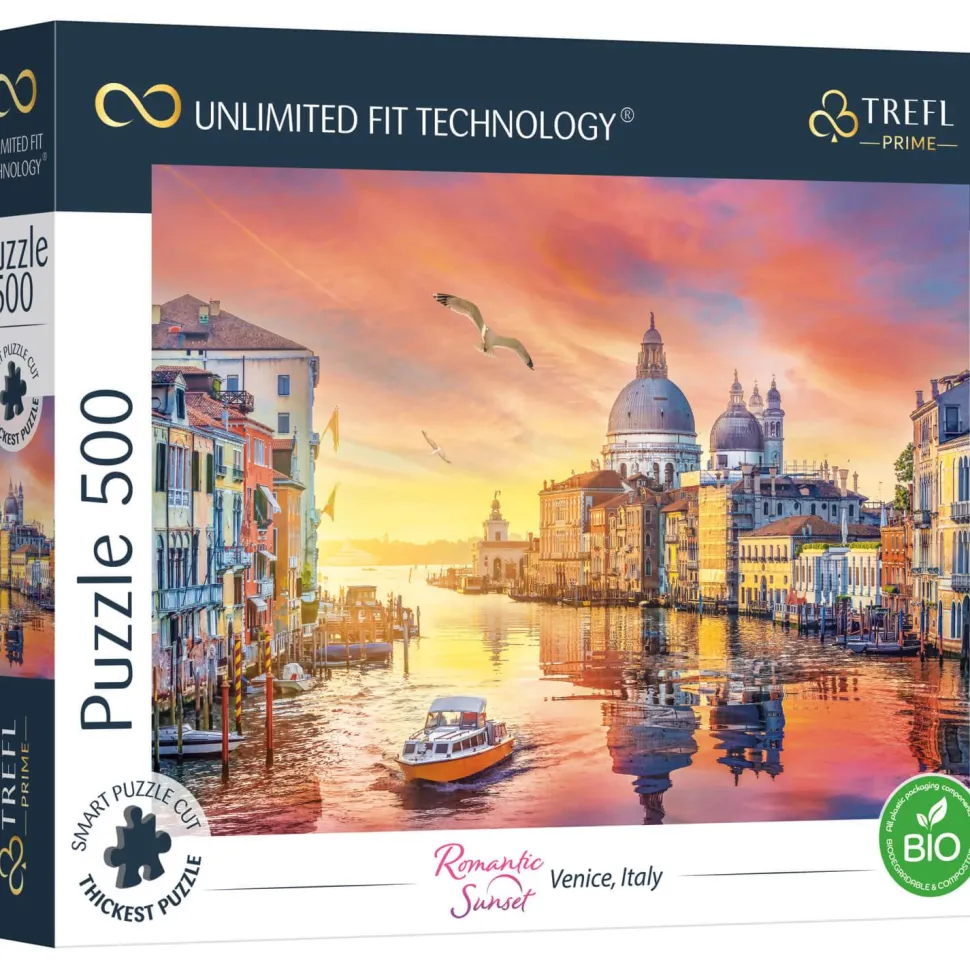 Puzzle 500 pièces : Unlimited Fit Technology : Venise, Italie - Trefl Prime