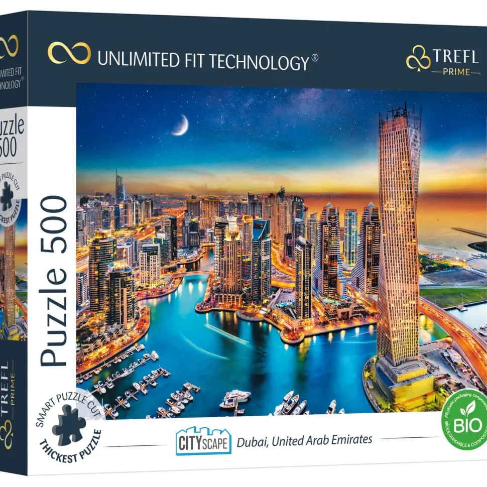 Puzzle 500 pièces : Unlimited Fit Technology : Dubaï, Émirats Arabes Unis - Trefl Prime