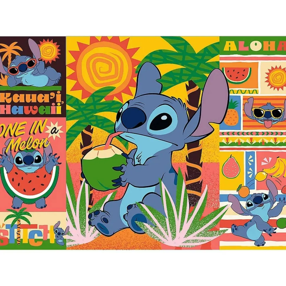 Puzzle 500 pièces : Vacances avec Stitch - Disney - Trefl