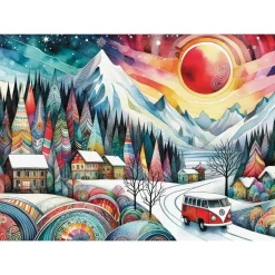 Puzzle 1000 pièces : Vagabond du sentier de montagne - JaCaRou