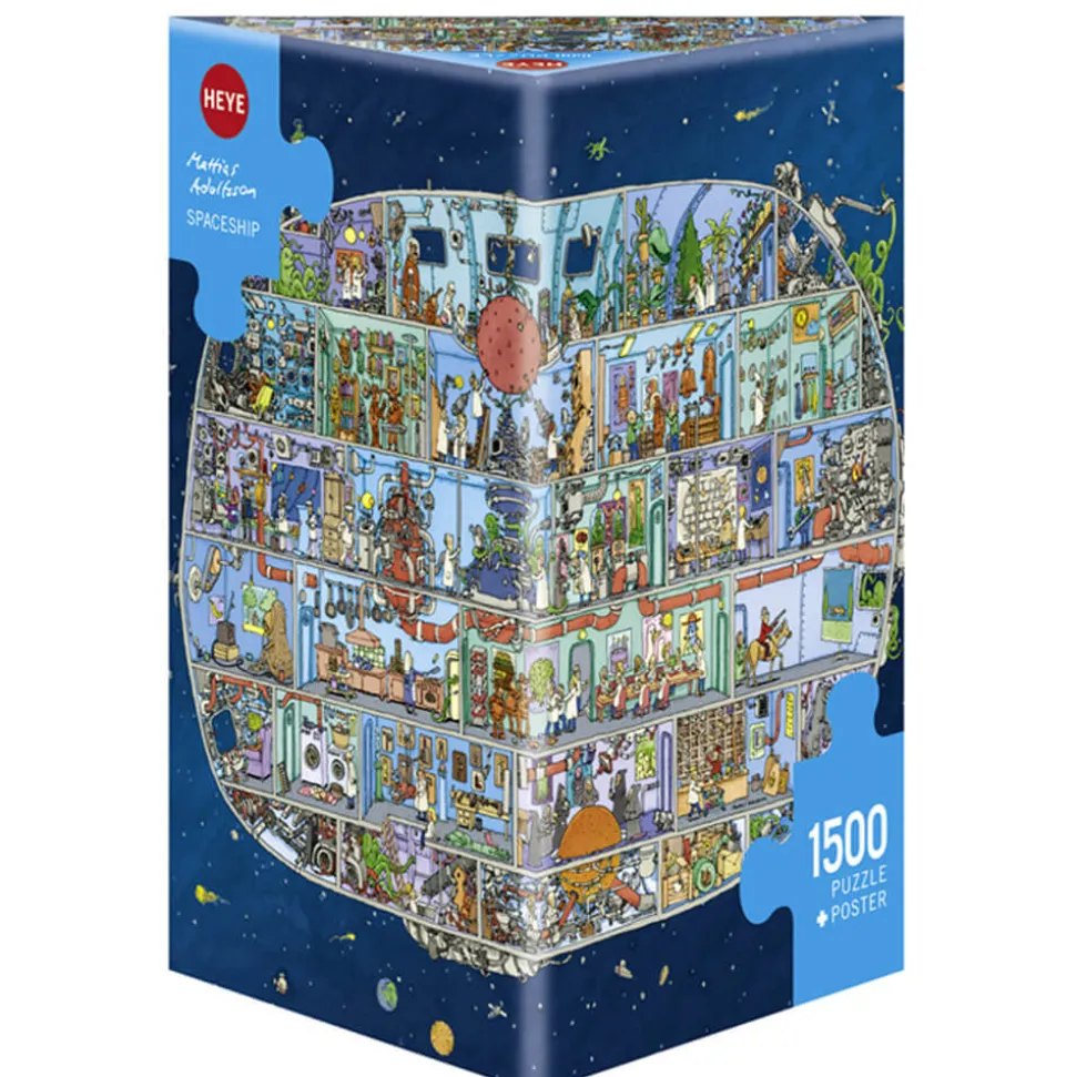 Puzzle 1500 pièces : Vaisseau spatial, Mattias Adolfsson - Heye