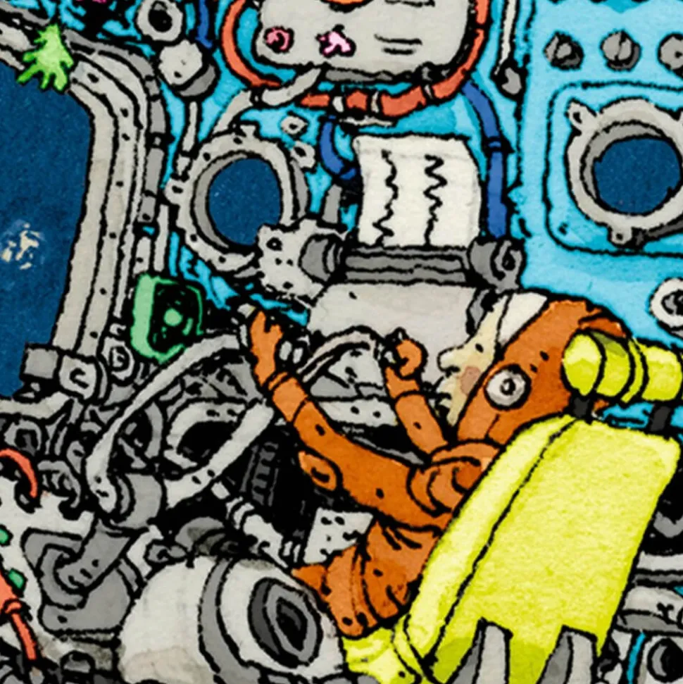 Puzzle 1500 pièces : Vaisseau spatial, Mattias Adolfsson - Heye