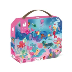 Puzzle 24 pièces : valisette : Les sirènes - Janod