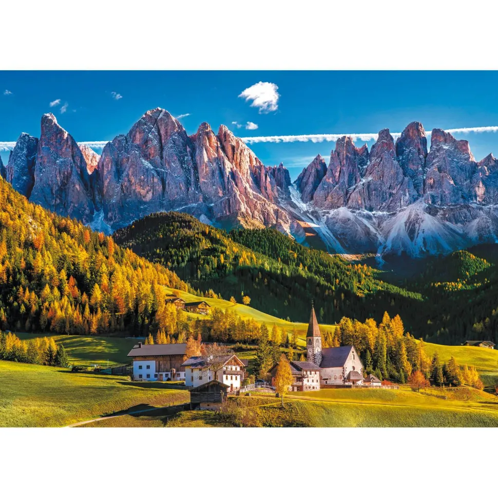 Puzzle 1500 pièces : Vallée du Val di Funes, Dolomites, Italie - Trefl