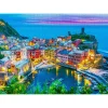 Puzzle 1000 pièces : Vernazza au crépuscule, Cinque Terre, Italie - EnjoyPuzzle