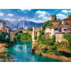 Puzzle 500 pièces : Vieux Pont de Mostar, Bosnie-Herzégovine - Trefl