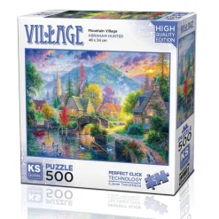 Puzzle 500 pièces : Village de Montagne - Ks Games