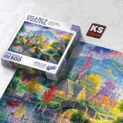 Puzzle 500 pièces : Village de Montagne - Ks Games