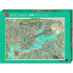 Puzzle 2000 pièces : Ville de la pop - Heye