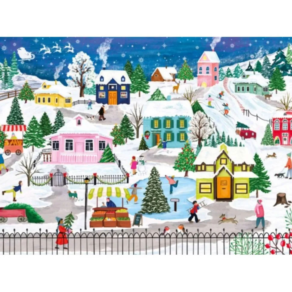 Puzzle 1000 Pièces : Ville Enneigée - Magnolia