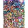 Puzzle 1000 pièces : ville joyeuse bonsoir - Heye