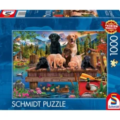 Puzzle 1000 pièces : Villégiature canine - Schmidt