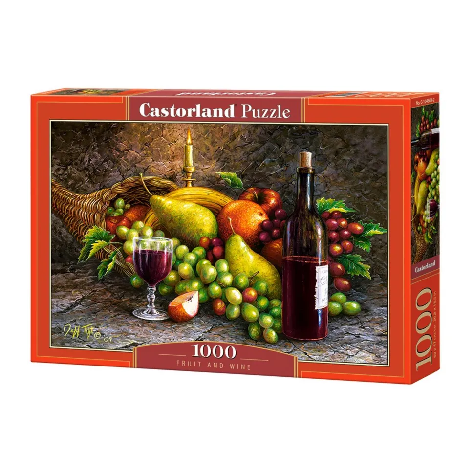 Puzzle 1000 pièces : Vin et Fruit - Castorland