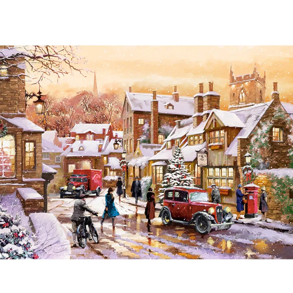 Puzzle 1000 pièces : Vintage Winterland - Castorland