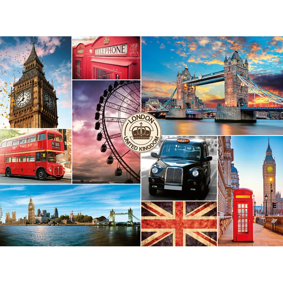 Puzzle 1000 pièces : Visite de Londres - Nathan