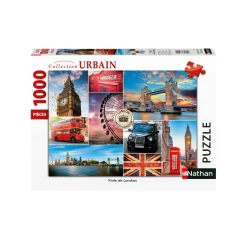 Puzzle 1000 pièces : Visite de Londres - Nathan