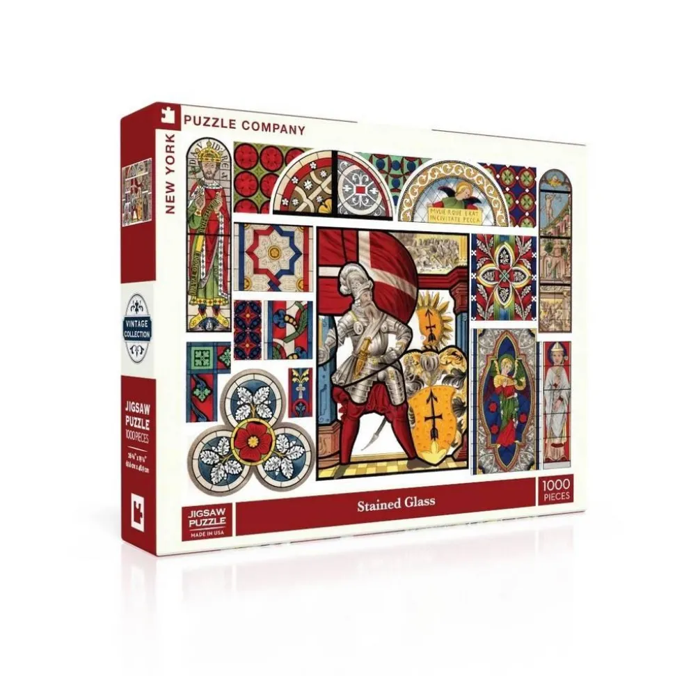 Puzzle 1000 pièces : Vitrail - New York Puzzle Company