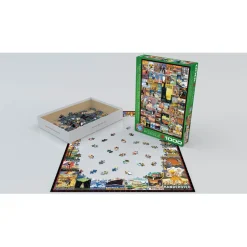 Puzzle 1000 pièces : Voyage autour du Monde - Eurographics