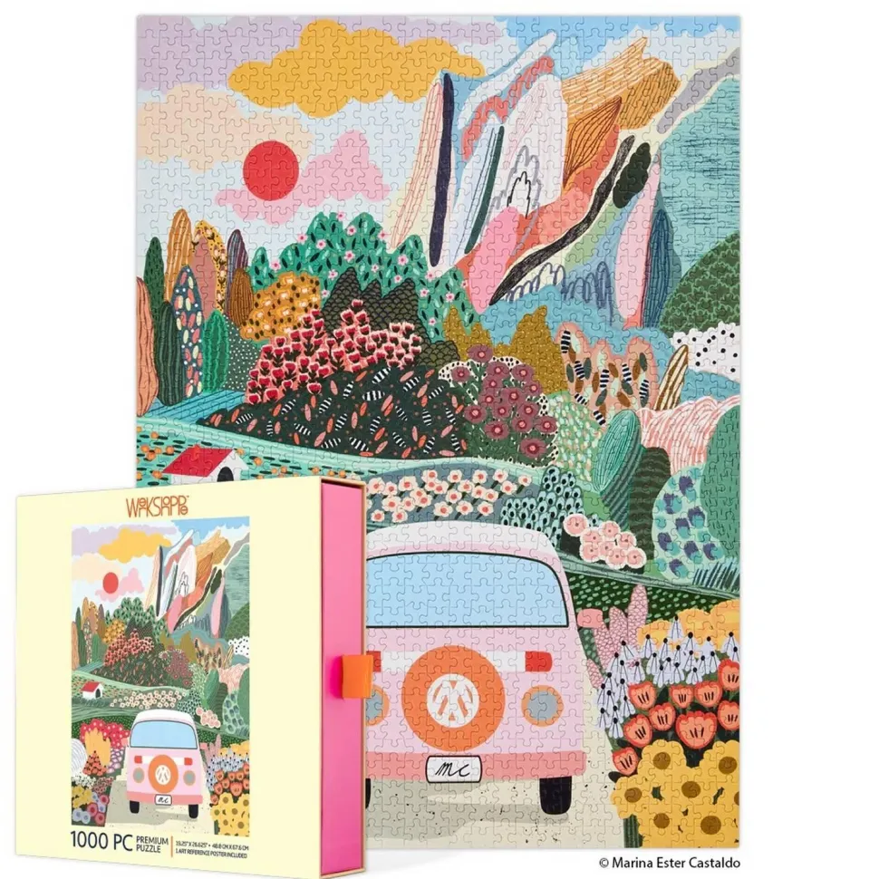 Puzzle 1000 pièces : Voyage sur la route - WerkShoppe