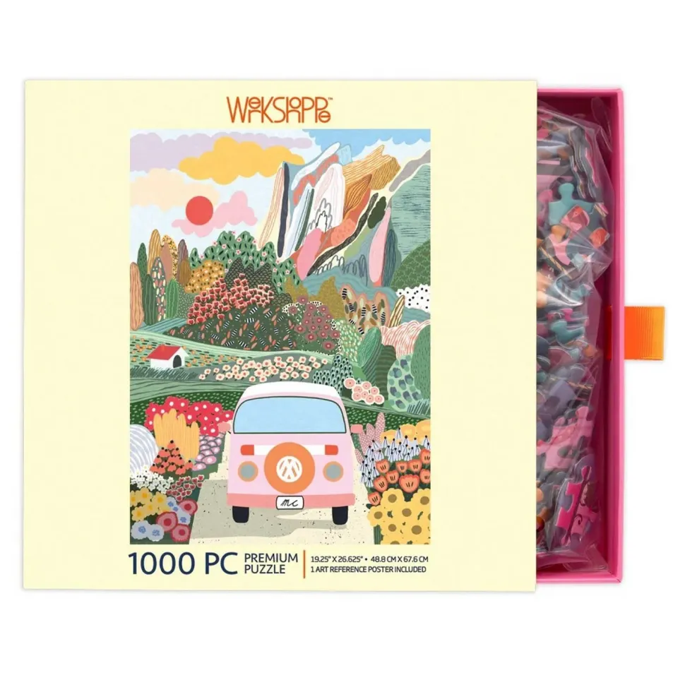 Puzzle 1000 pièces : Voyage sur la route - WerkShoppe