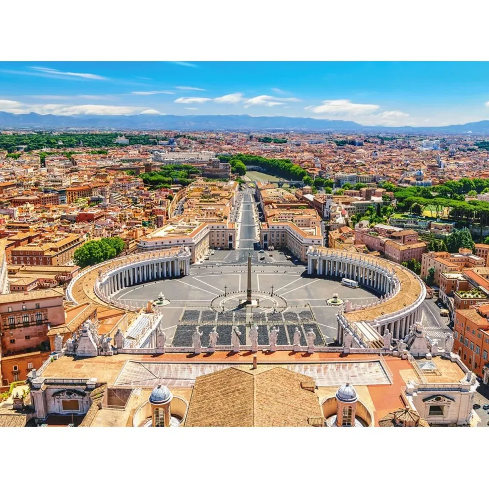 Puzzle 500 pièces : Vue depuis le Vatican - Castorland