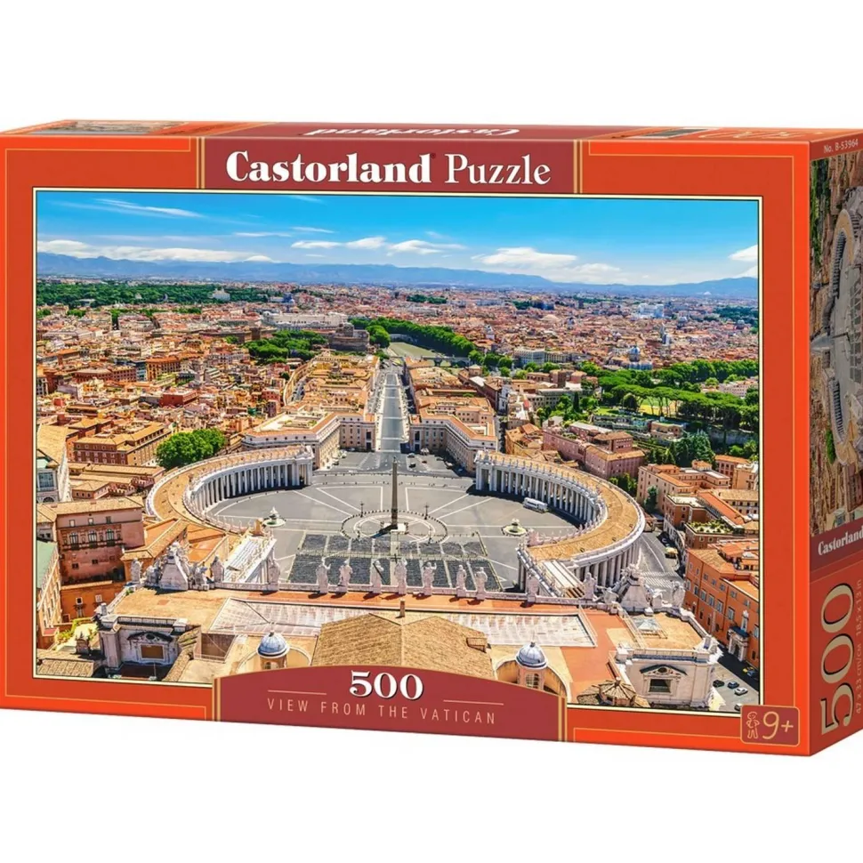 Puzzle 500 pièces : Vue depuis le Vatican - Castorland