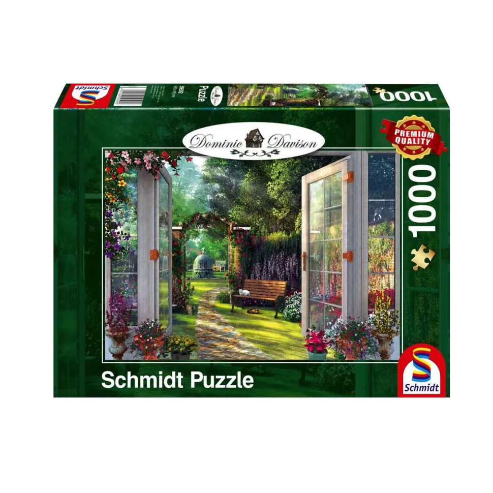 Puzzle 1000 pièces : Vue sur le jardin enchanté - Schmidt