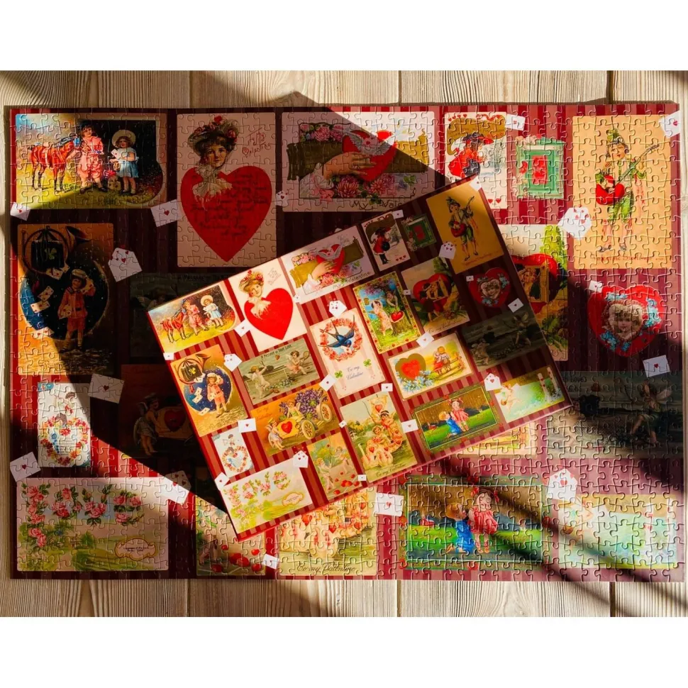 Puzzle 1000 pièces : vœux de Saint Valentin - Penny Puzzle