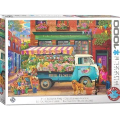 Puzzle 1000 pièces : VW Le Van Fleuri par Bigelow - Eurographics