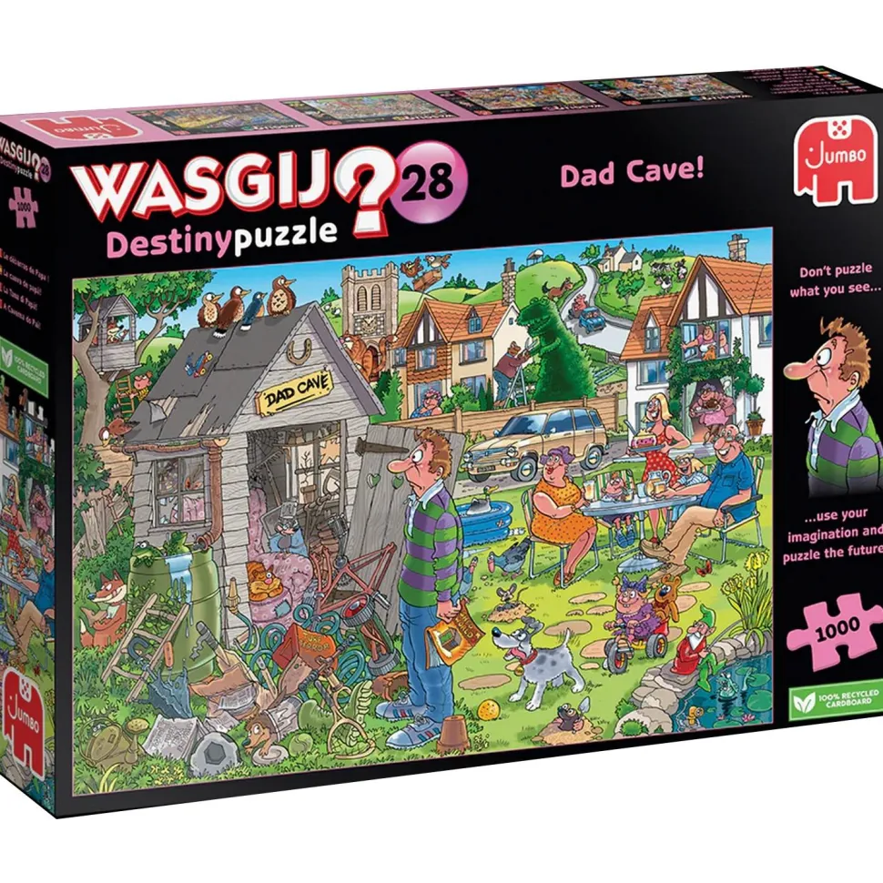 Puzzle 1000 pièces : Wasgij Destiny 28 Le débarras de Papa ! - Diset