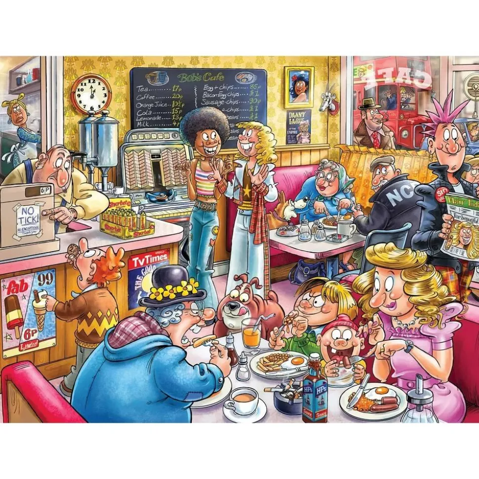 Puzzle 1000 pièces : Wasgij Destiny 27 - Le Café - Jumbo