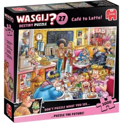 Puzzle 1000 pièces : Wasgij Destiny 27 - Le Café - Jumbo