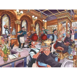 Puzzle 1000 pièces : Wasgij Mystery 27 - Un rasage de très très près ! - Jumbo
