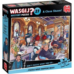 Puzzle 1000 pièces : Wasgij Mystery 27 - Un rasage de très très près ! - Jumbo