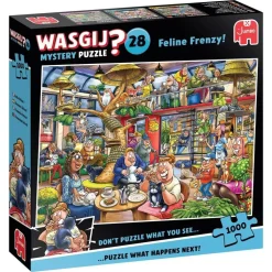Puzzle 1000 pièces : Wasgij Mystery 28 - Folie féline ! - Jumbo